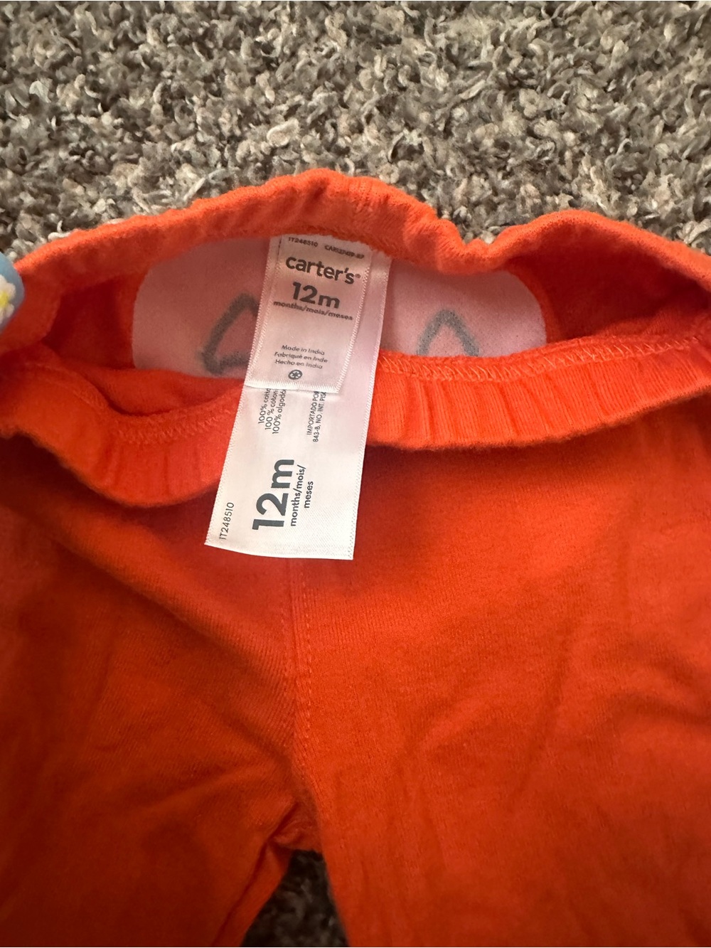 Carter's Orange Baby Pants - Picture 3 of 3